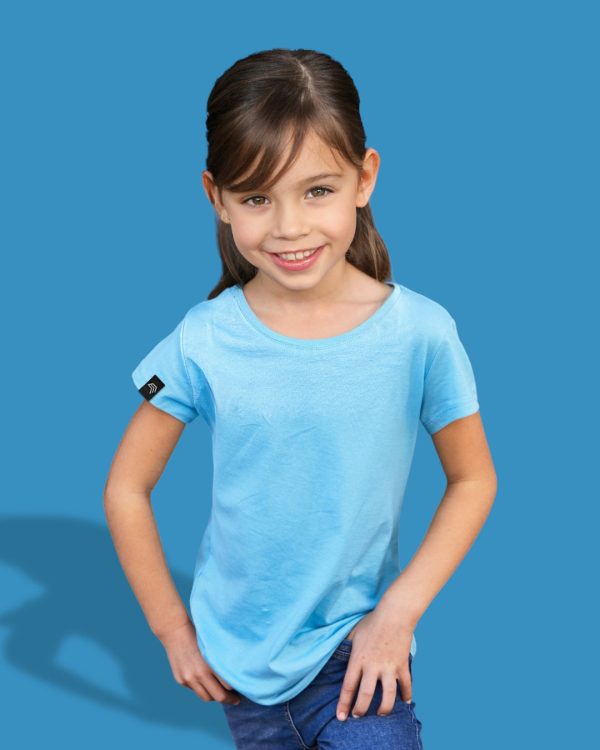 ― % ― JAN 8007G ― Kinder Mädchen Bio-Baumwolle T-Shirt - Braun Wine Rot [XS   98-104] Angebot – Bild 2
