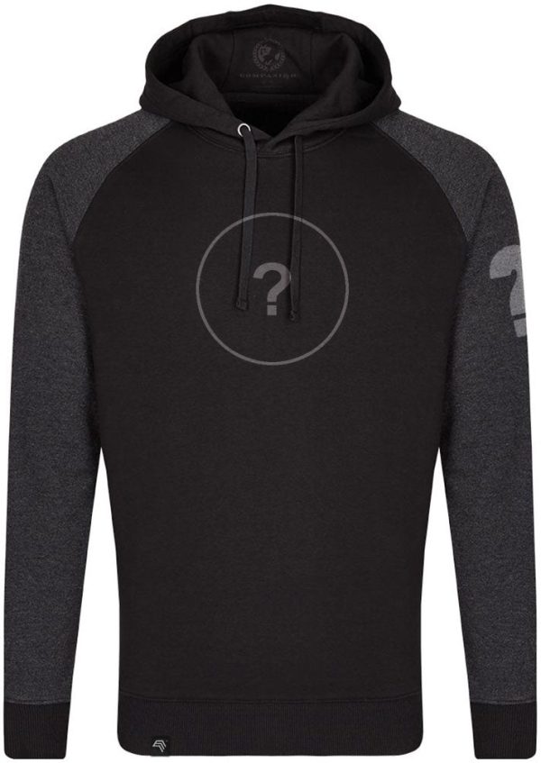 ― % ― MMT 0611  ― Bi-Color No Pocket Hoodie Sweatshirt - Schwarz   Grau Melange [L] Angebot