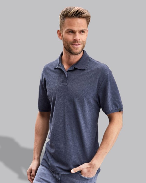 ― % ― JAN 8010 ― Men s Bio-Baumwolle Polo Shirt - Weiß [S   2XL] Online-Verkauf – Bild 2