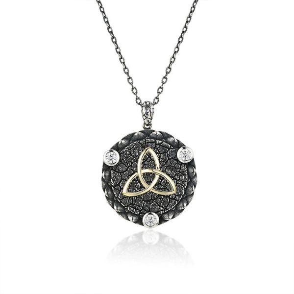 Keltische Kette Silber 925 mit massivem Trinity Knot Anhänger Online – Bild 3