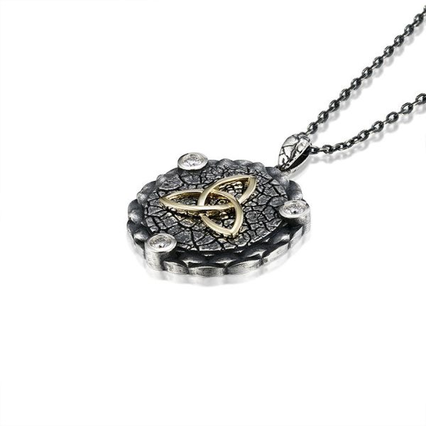 Keltische Kette Silber 925 mit massivem Trinity Knot Anhänger Online