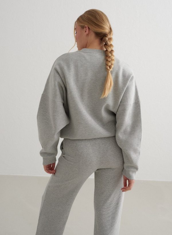 Grey Melange Wellness Sweatshirt Zu verkaufen – Bild 4