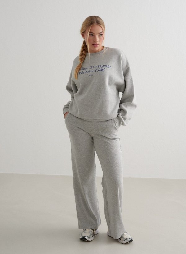 Grey Melange Wellness Sweatshirt Zu verkaufen – Bild 2