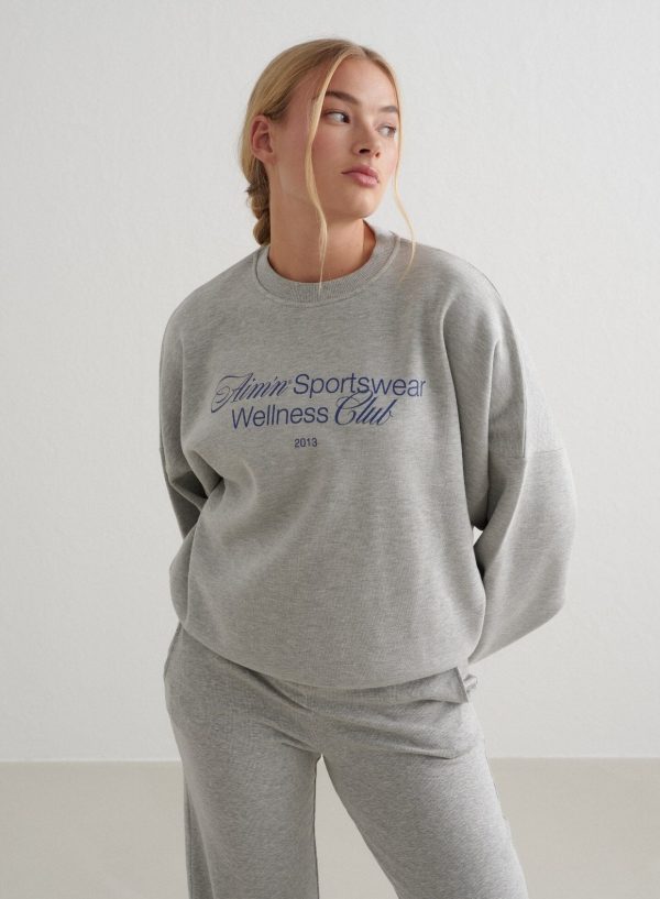 Grey Melange Wellness Sweatshirt Zu verkaufen