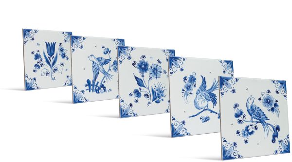 Delfter Blau Stil - Vogelmotiv Verkauf – Bild 2